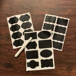 Chalk board stickers + Pen set!